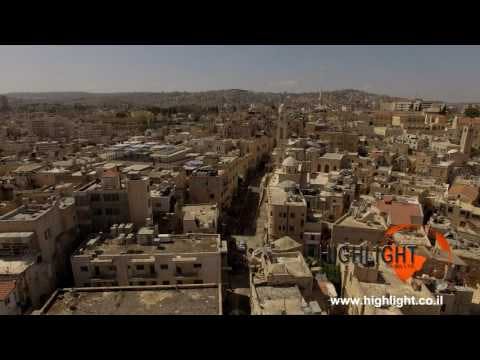 DB4K 014 - Stock footage store: 4K aerial flyby of the Church of Nativity in Bethlehem