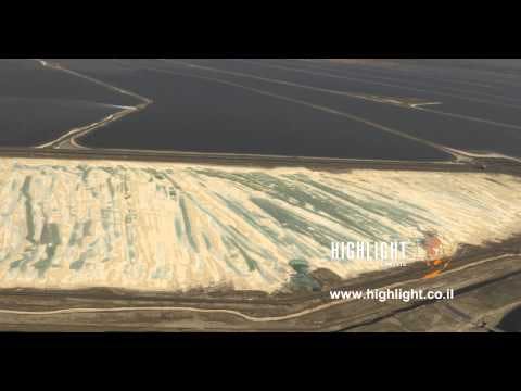 AD4K 028 - Aerial 4K Dead Sea: Dead Sea Evaporation Pools