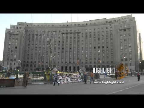Egypt 009 - Egypt Stock Footage: HD footage of Al Tahrir square in Cairo