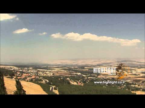 LN 099 Israel stock footage library: Galilee landscape at summer