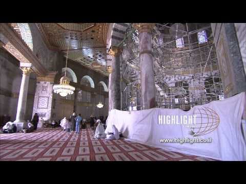 JM_029 - Highlight Films stock footage library: Jerusalem Dome of the Rock - indoor