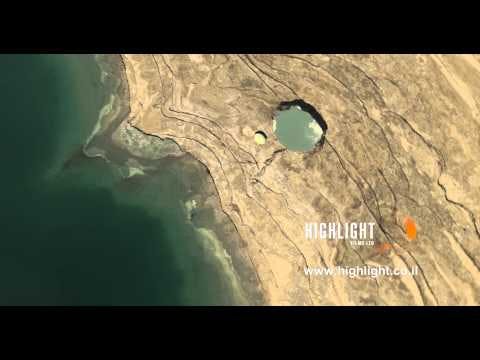 AD4K 014 - Aerial 4K Dead Sea: Dead Sea sinkholes