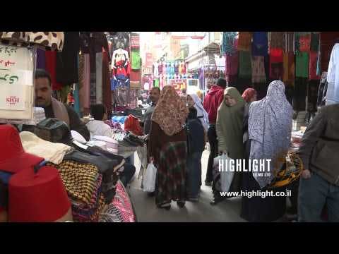Egypt 036 - Egypt Stock Footage: HD footage of Khan al Halili market