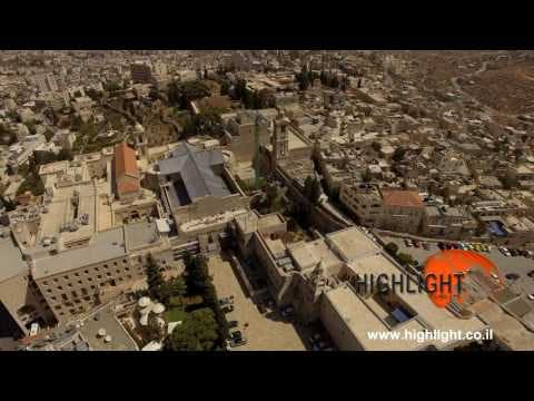 DB4K 005 - 4K aerial view of the Church of Nativity in Bethlehem