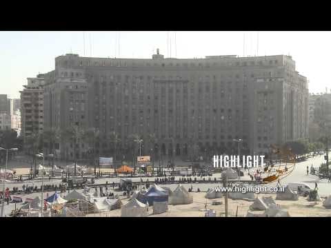 Egypt 008 - Egypt Stock Footage: HD footage of Al Tahrir square in Cairo.