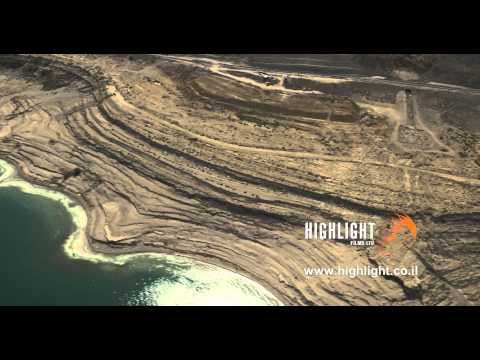 AD4K 012 - Aerial 4K Dead Sea: Dead Sea Coast and Sun Reflection