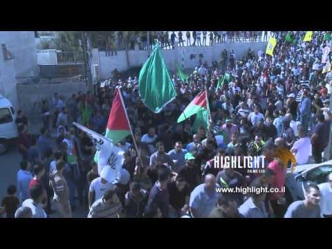 CJ_017 Jerusalem Conflict 2015: Palestinian Protestors March with Coffin