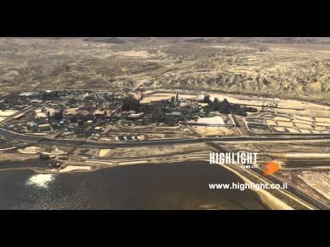 AD4K 039 - Aerial 4K Dead Sea: Dead Sea Evaporation Pools and Salt Circles