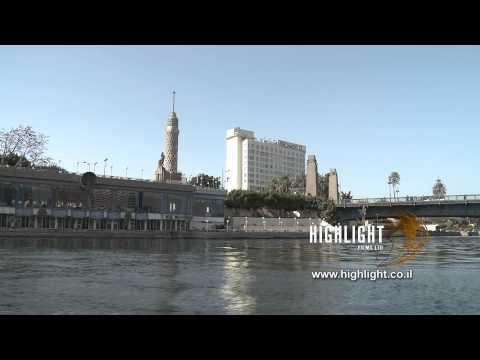 Egypt 031 - Egypt Stock Footage: HD footage of Cairo - sailing in the Nile with Cairo skyline