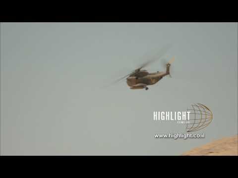 MI003 Israel Stock Footage Store: IDF military footage - helicopter in an flight maneuver