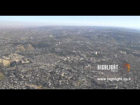 AJ4K_020 - Aerial 4K footage of Jerusalem: a high long shot from the north